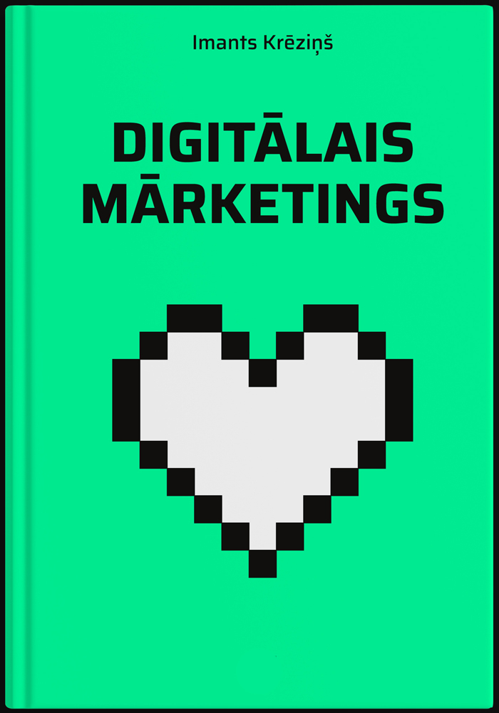 Digitālais mārketings grāmatas vāks.